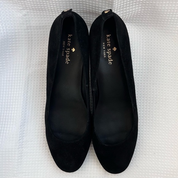 KATE SPADE NEW YORK Beverly Pump Shoes Block Heel Round Toe US 7.5 Excellent - Picture 3 of 6
